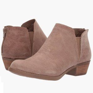 Carlos Santana Bates Ankle Booties – NIB, Brulee Faux Suede Chic